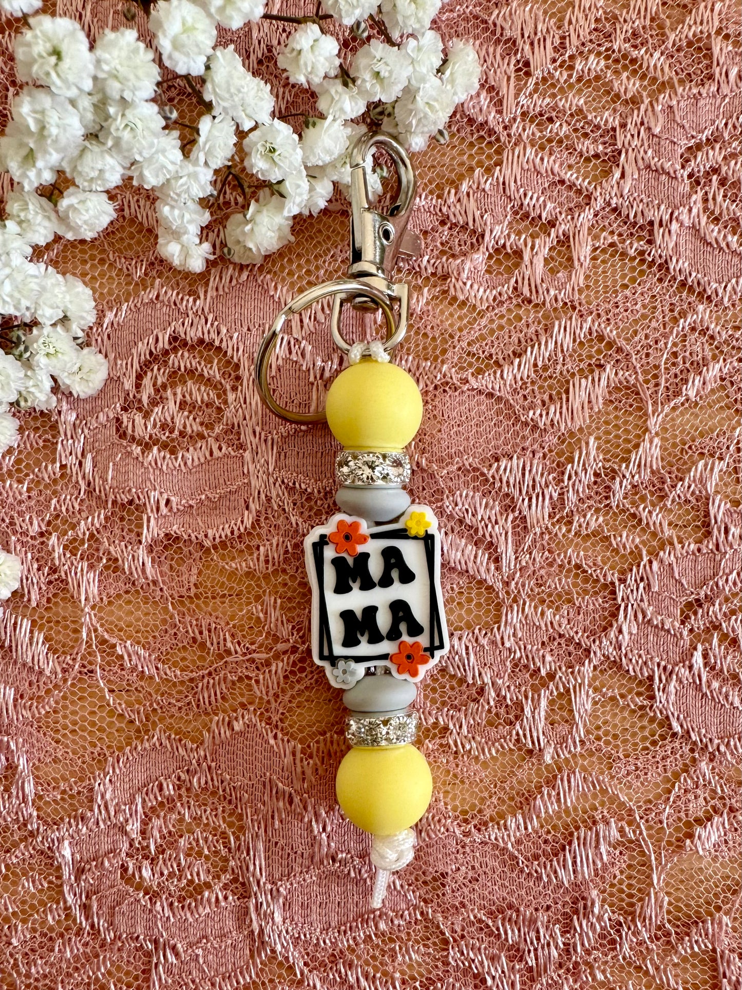 Mama Yellow Keychain