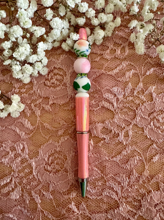 Pink Floral Pen