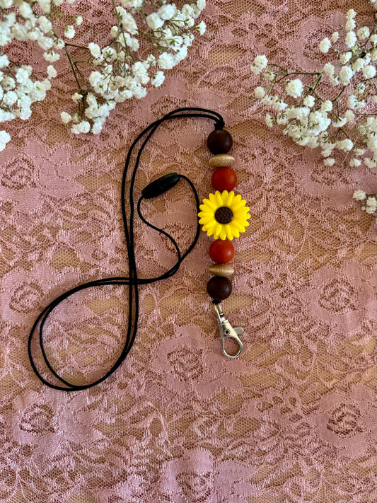 Yellow Sunflower Lanyard